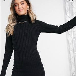 Black turtleneck dress